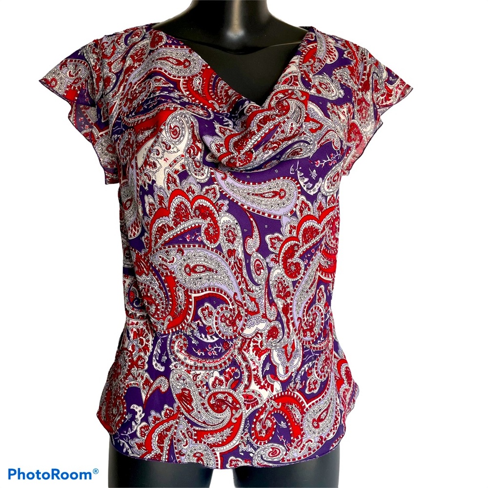 ALLISON TAYLOR Paisley patterned top, Size small